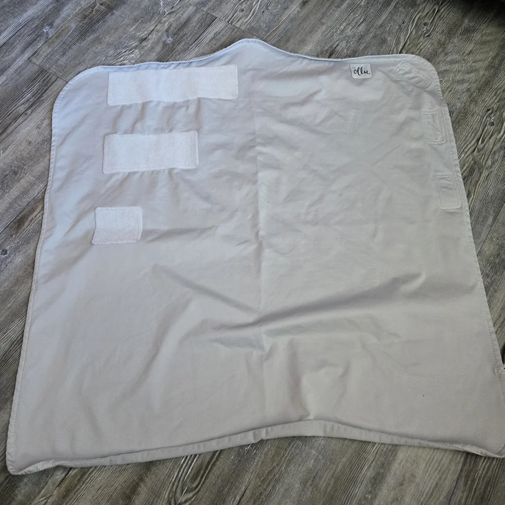 The Ollie Light Gray Swaddle Blanket